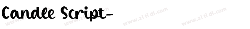 Candle Script字体转换